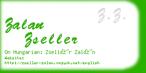 zalan zseller business card